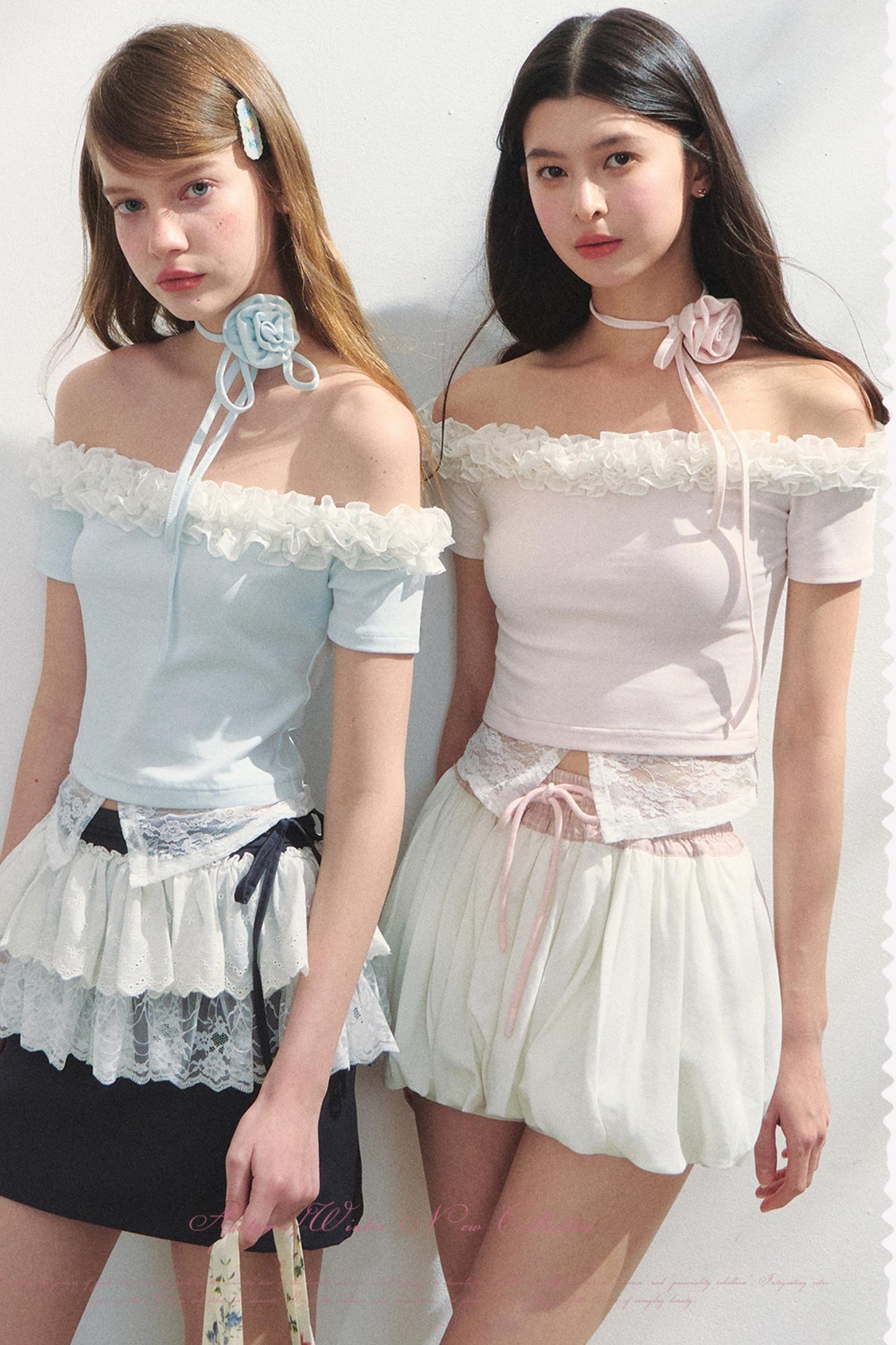 Lace Asymmetrical Top