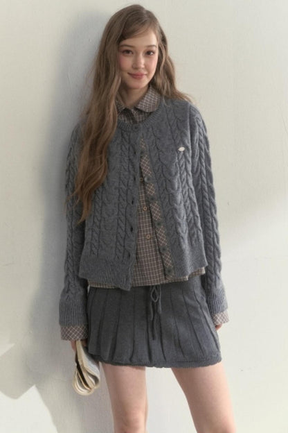 Fake Two Piece Woolen Knit Sweater