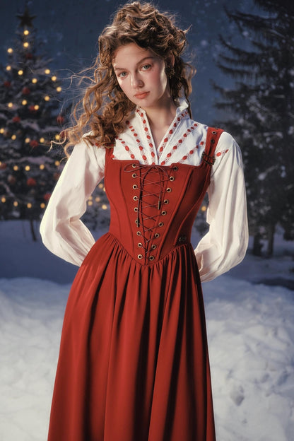 Retro Suspender Dress Set-Up