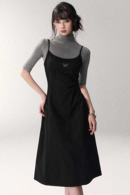 Retro Pure Cotton A-Line Dress
