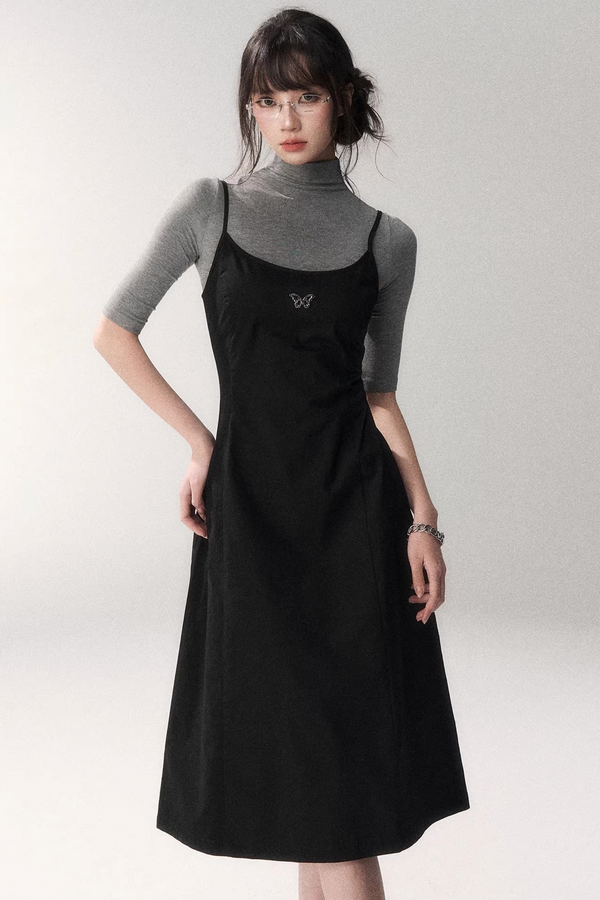 Retro Pure Cotton A-Line Dress