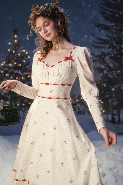 Red Velvet Lace Corset Dress Set-Up