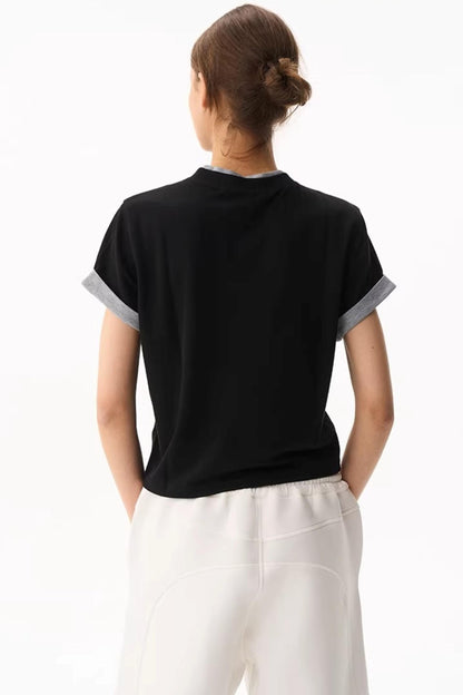 Embroidered Slim-Fit Top