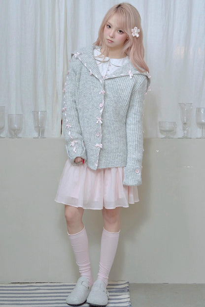 Pleated Lace Pink Skirt