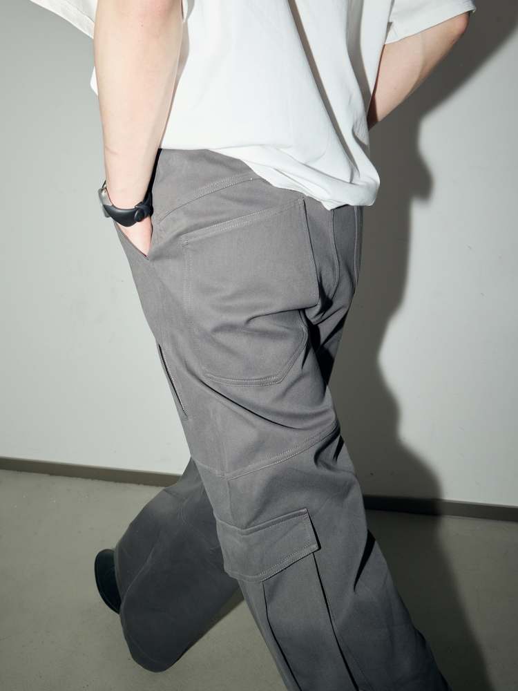 Multi Pocket Wide Leg Cargo Pants