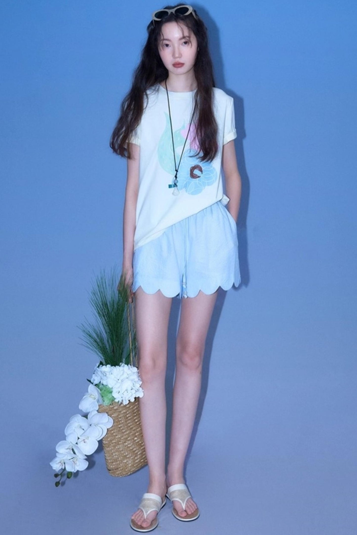 Flower Vine Long Sleeve Shirt Set-Up