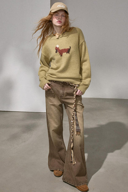 Holiday Dachshund Sweater Top