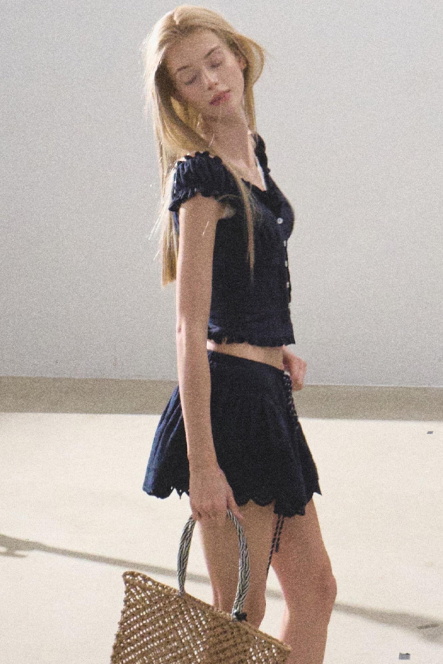 Lime Delight Bohemian Peplum Skirt