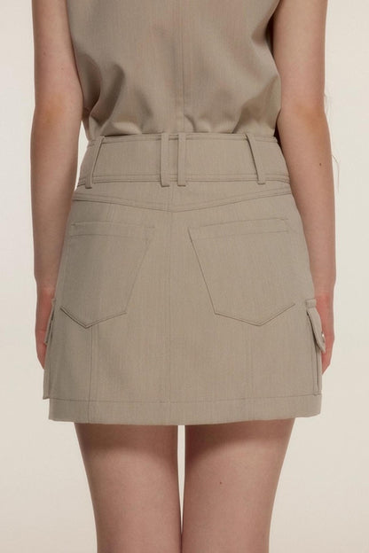 Smooth Hip Short Skirt