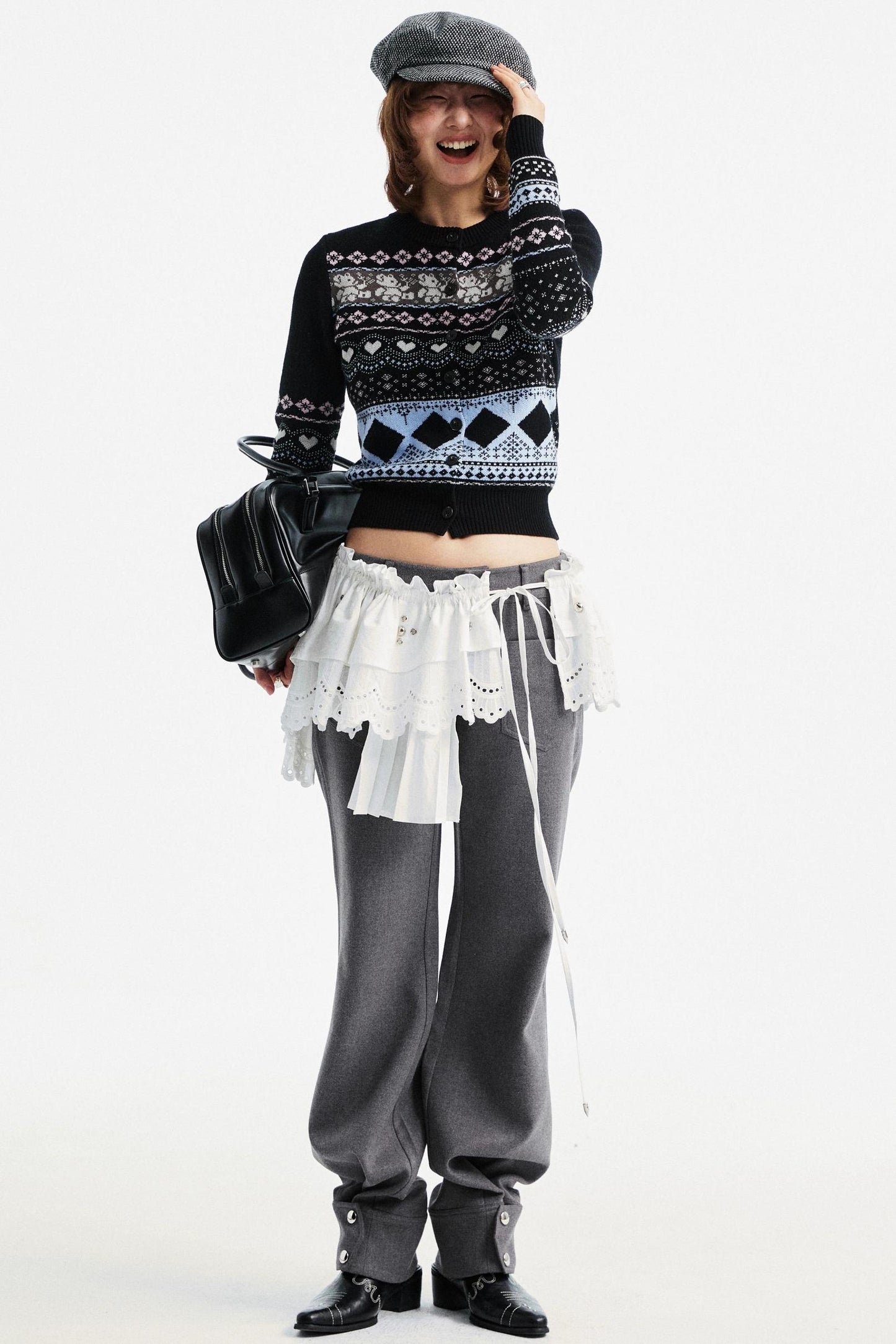 Lace Asymmetric Belt Accessory