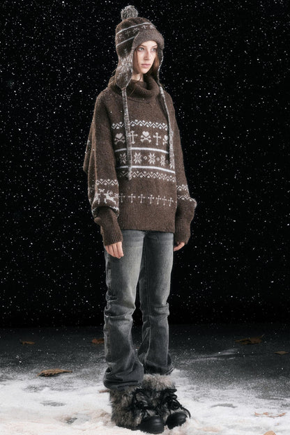 Fair Isle Vintage Sweater Top