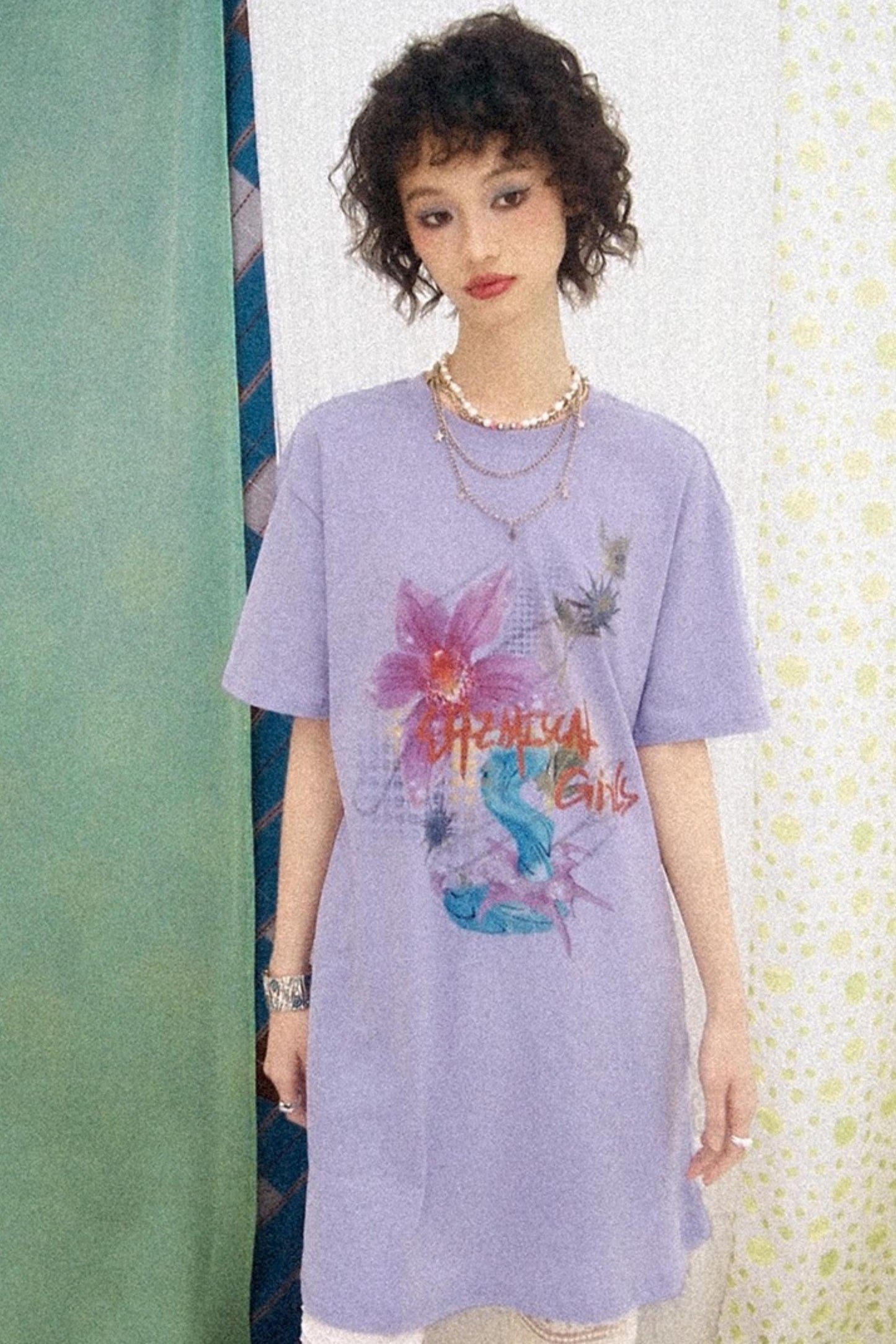 Flower Room T-Shirt Dress