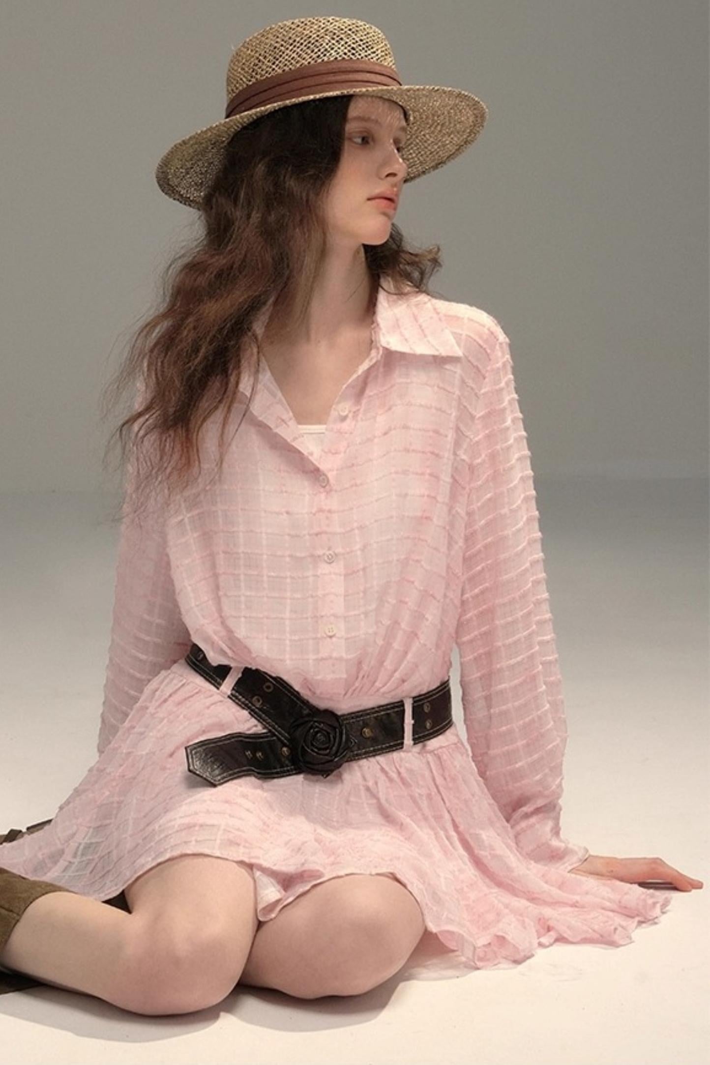 High-Tech Clear Check Dress