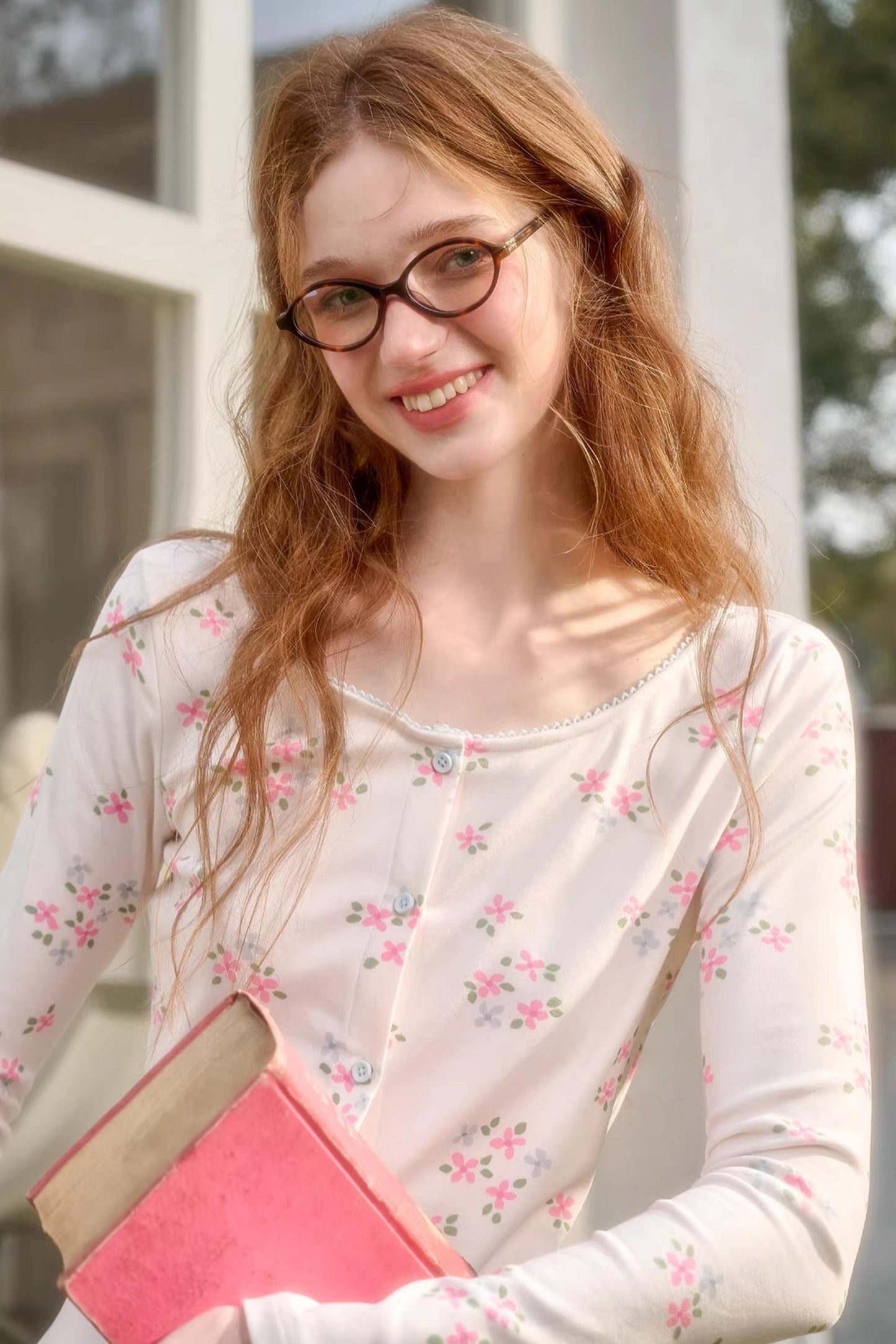 Blue Velvet Floral Top Set-Up