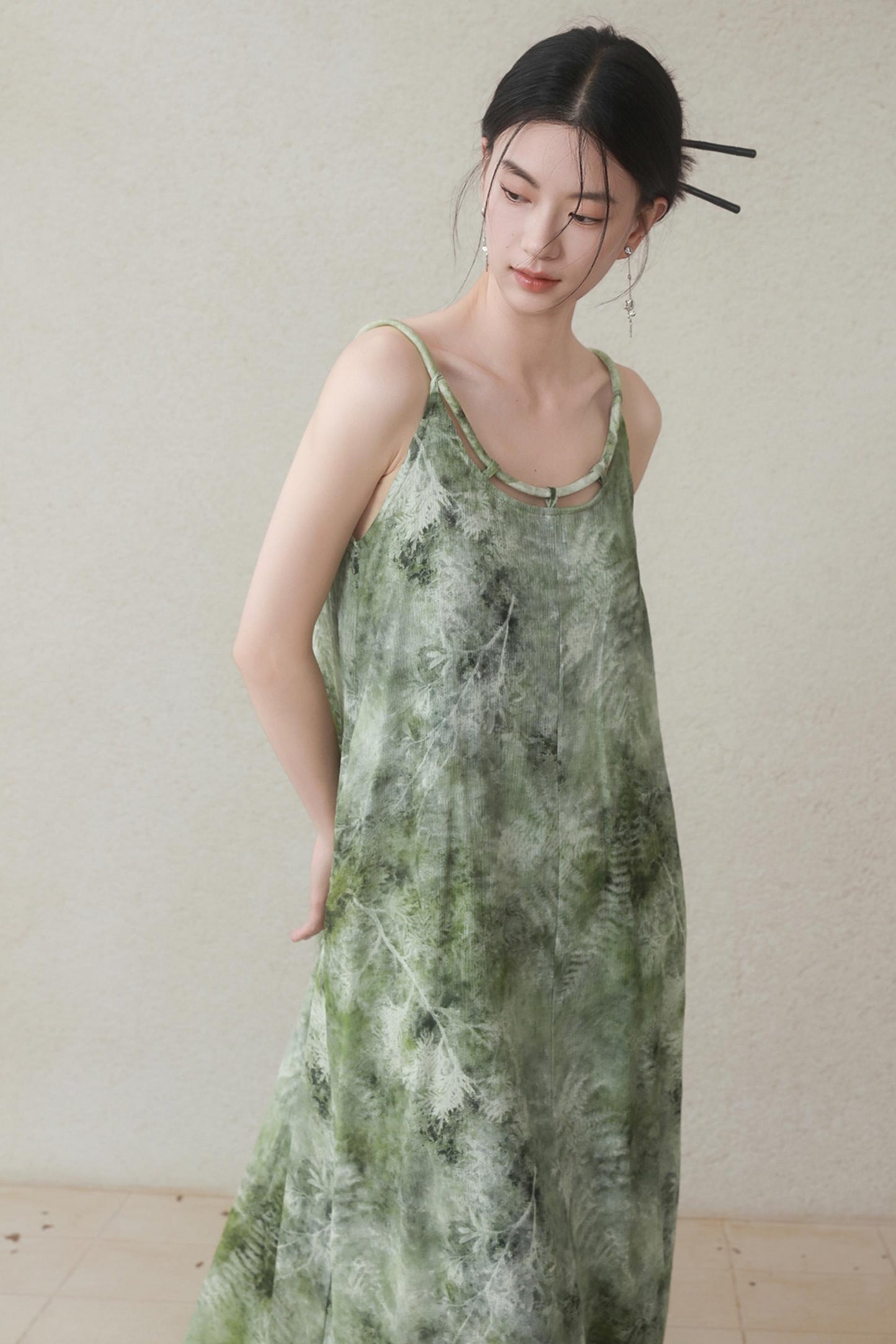 Summer Halter Dress With Beads