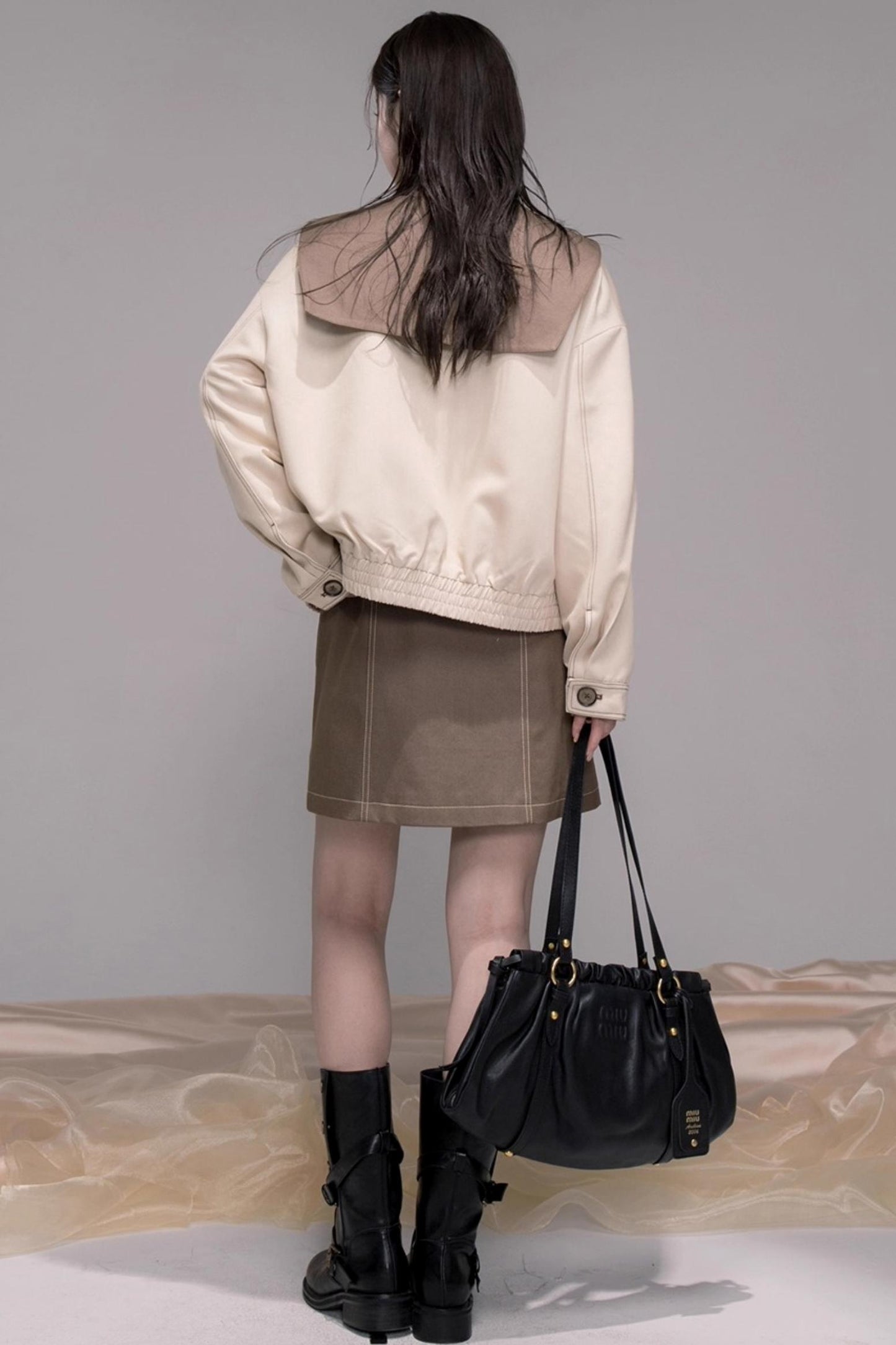 Mountain Apricot Navy Denim Jacket Set-Up