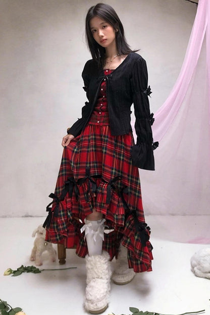 Happy Birthday Polka Dot Red Checkered Shirt