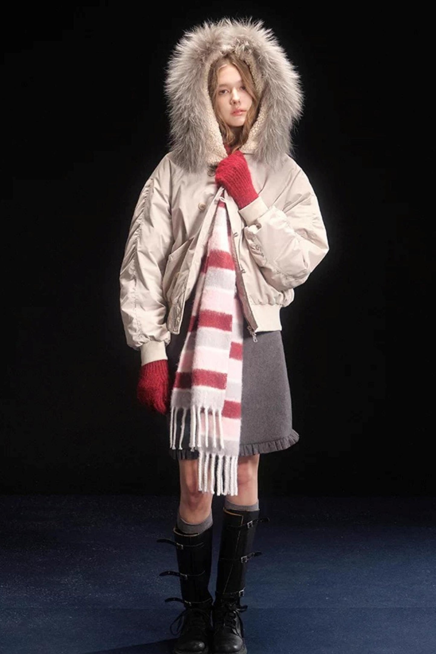 Rain-Loving Wool-Blend Skirt