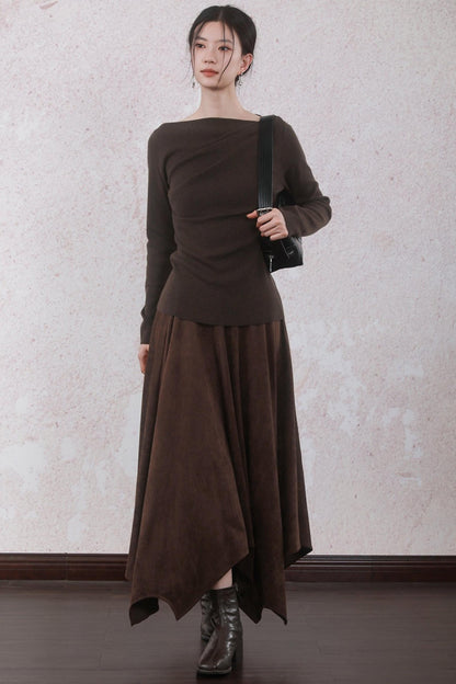 Chestnut Brown Skirt