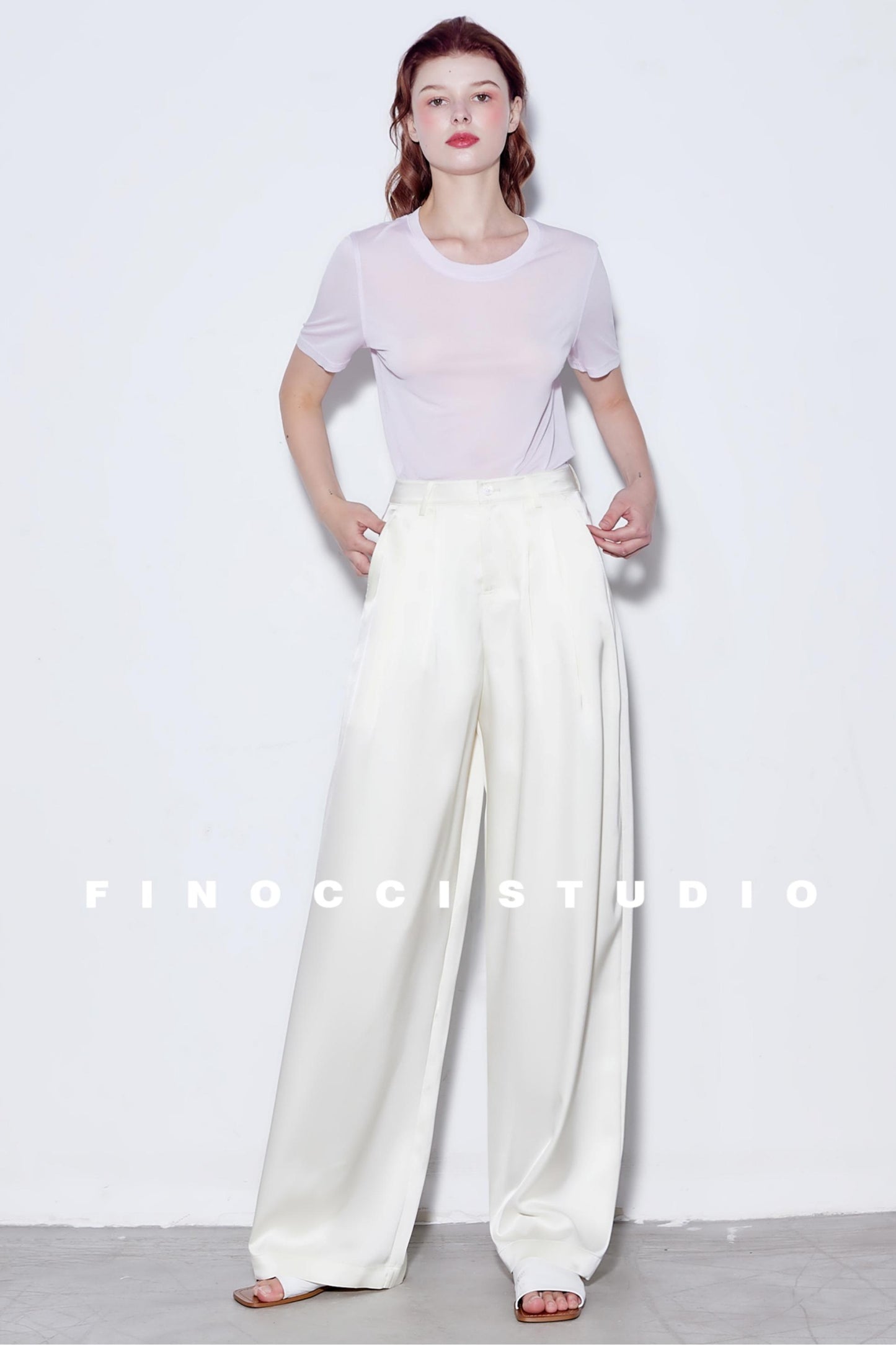 Breeze Pleat Wide-Leg Pants