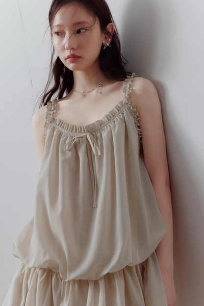 Apricot Gray Bud Dress