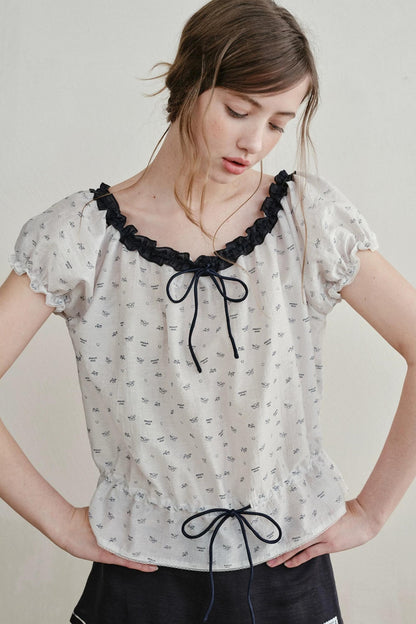Sweet Lace Ramie Top