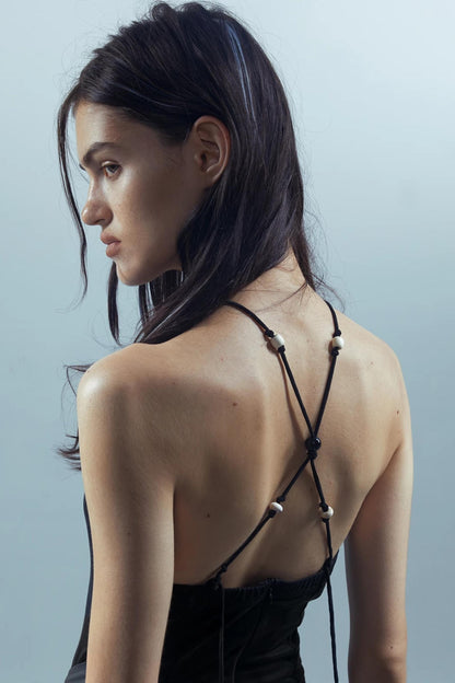 Print Backless Dress