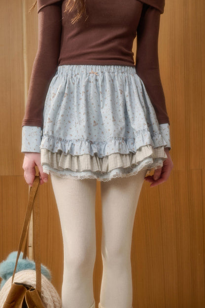 Tundra Lace Patchwork Top & Skirt Set-Up