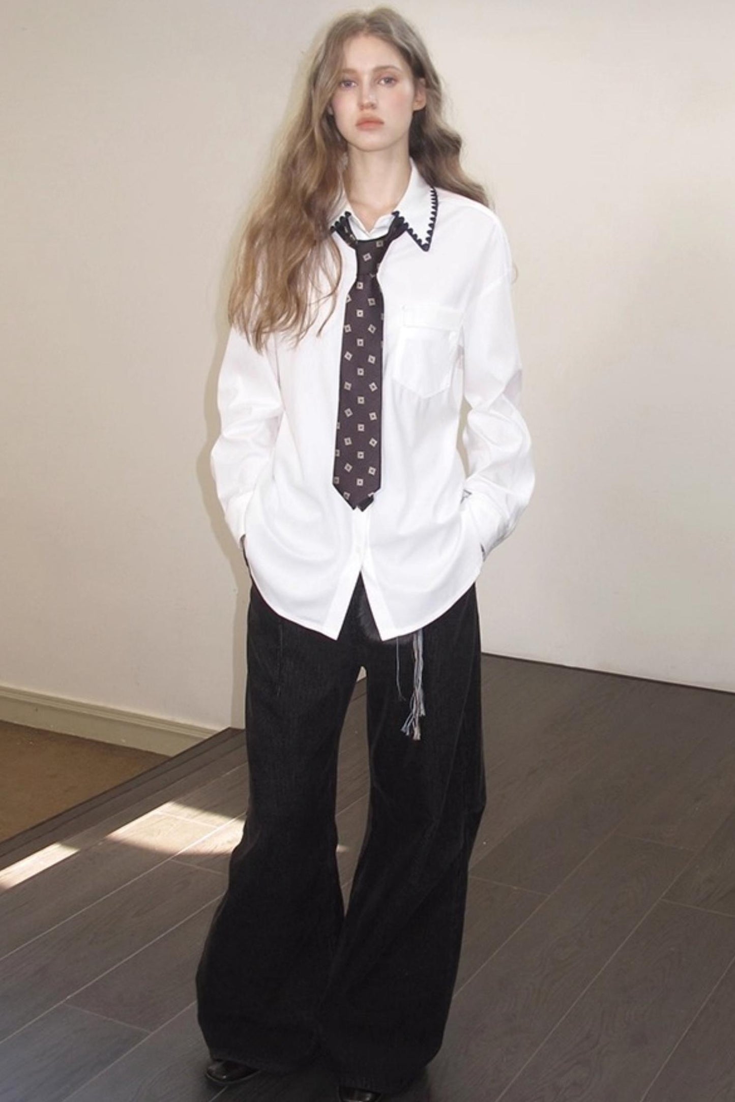 Shell-Edged Corduroy Winter Shirt