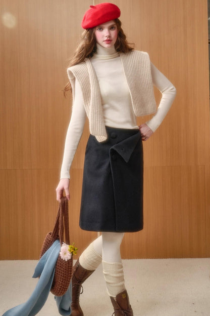 Fluffy Woolen Warm Skirt