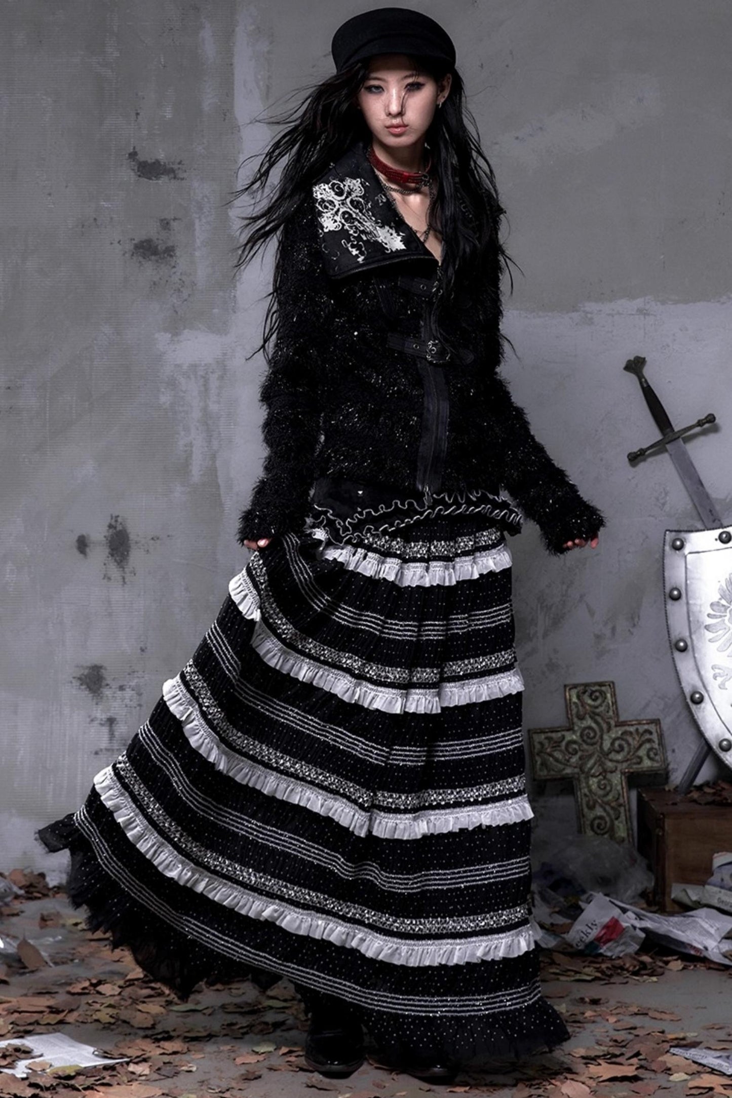 Rock Daughter Lace A-Line Skirt