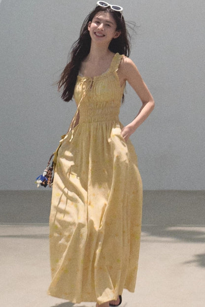 Bubbling Soda Sleeveless Slip Dress