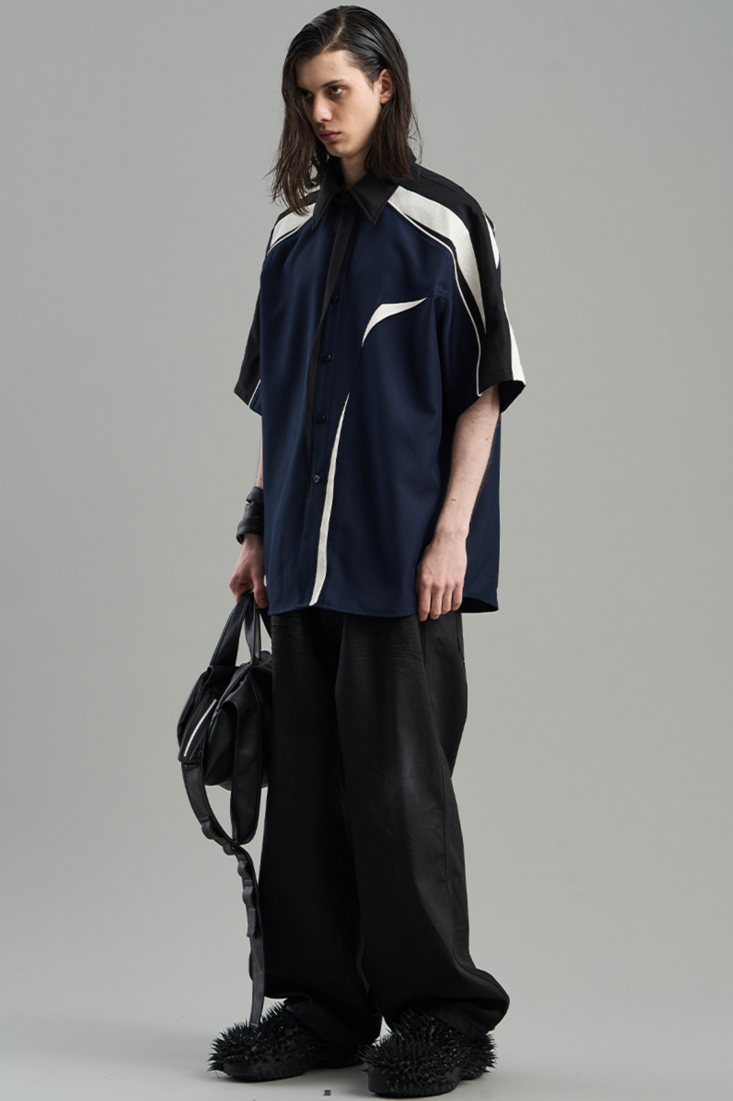 Asymmetric Color Shirt