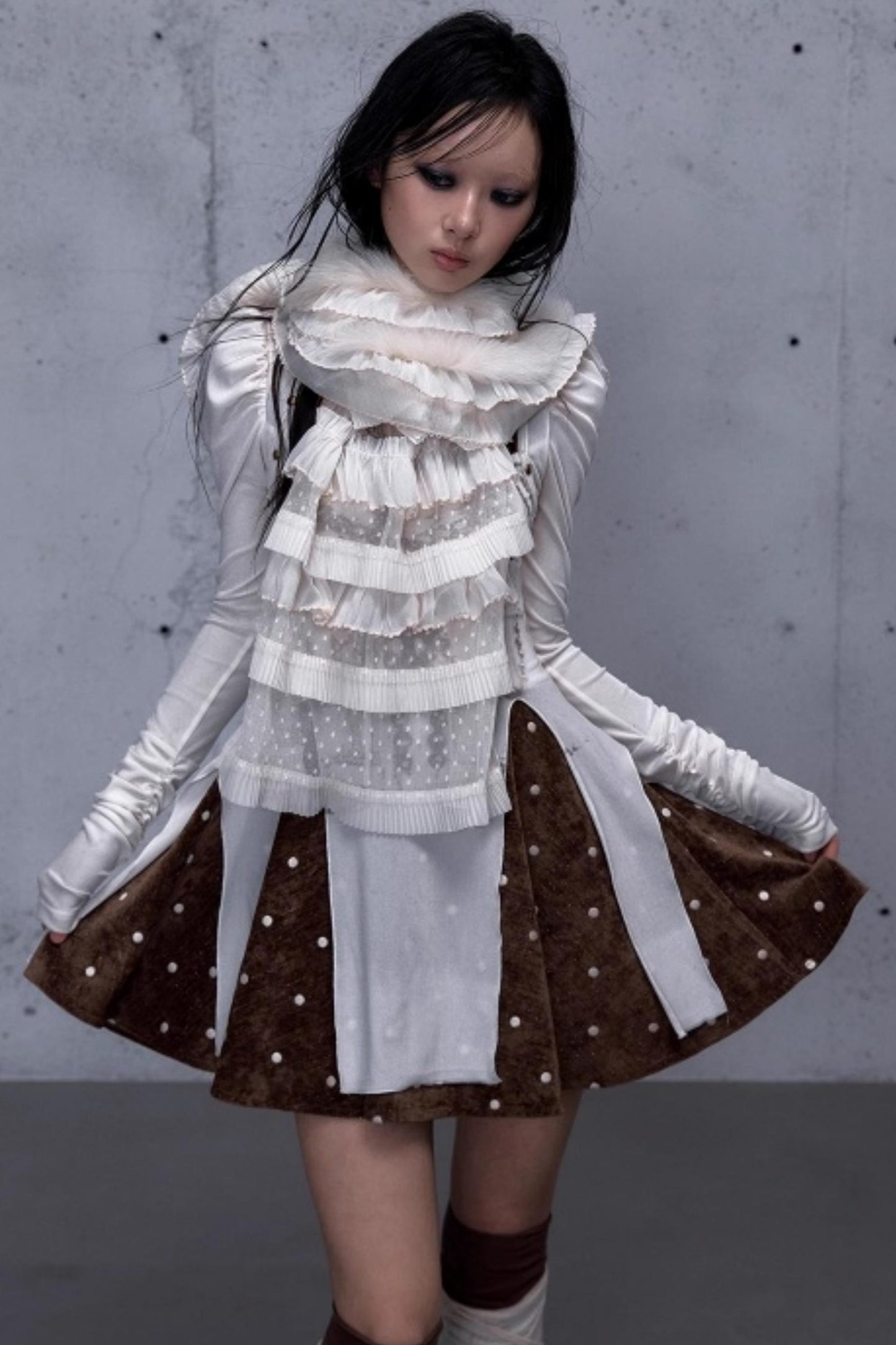 Romantic Lace Layered Scarf