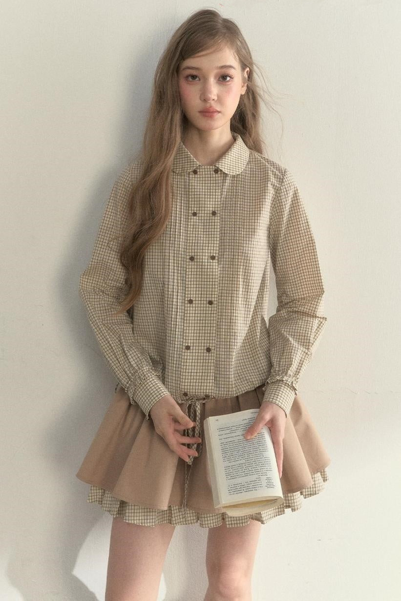 Retro Khaki Tutu Skirt