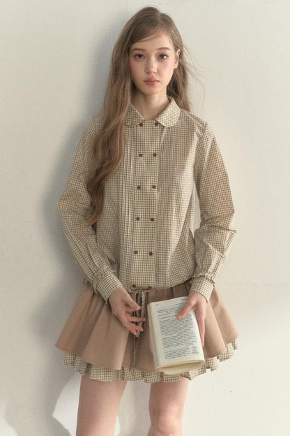 Retro Khaki Tutu Skirt