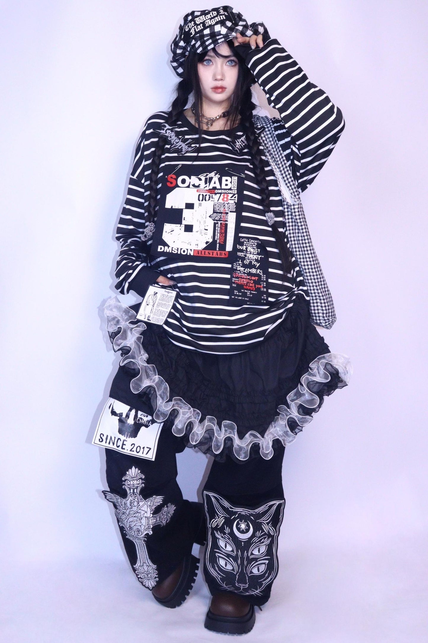 Punk Retro Denim Pants