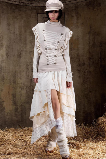 Gestricktes Slim-Top im Palace-Stil
