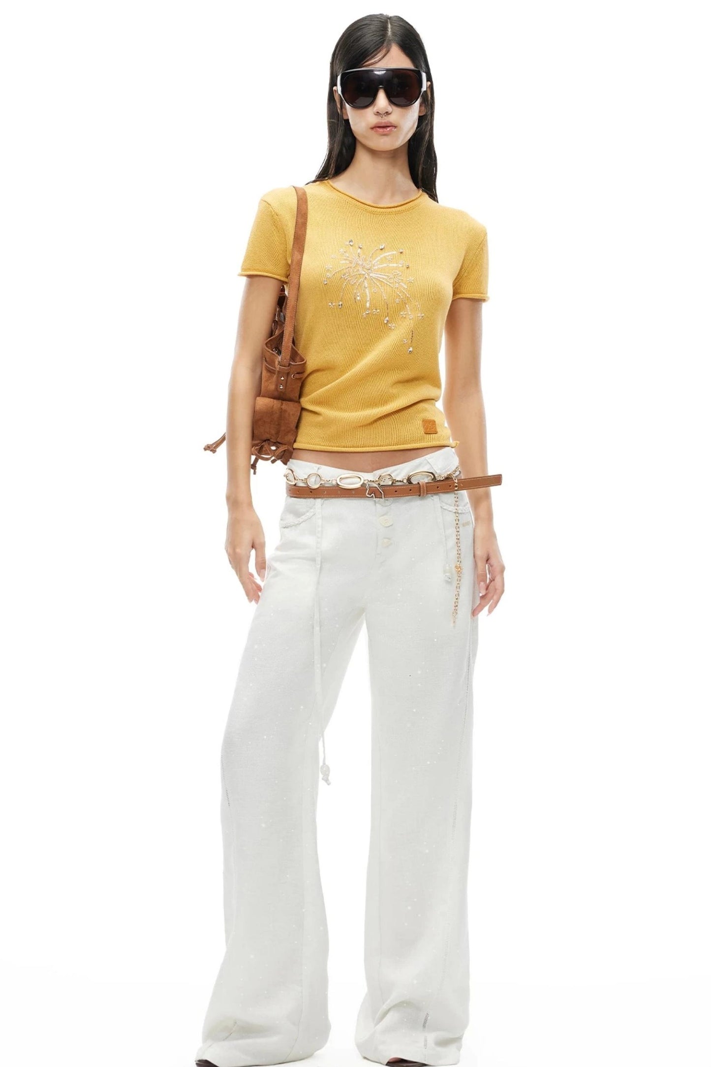 Fireworks Beaded Knit Tee