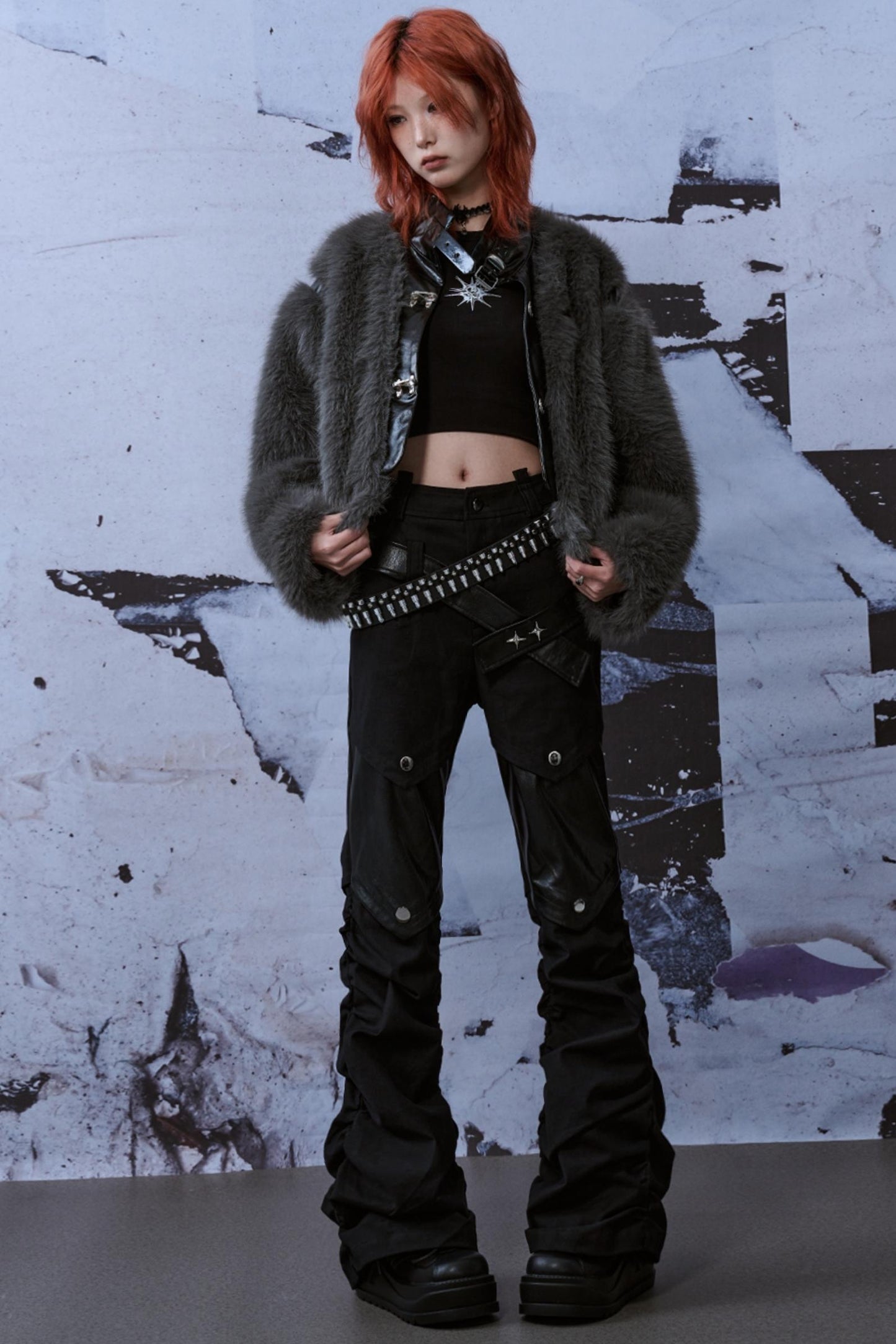 Street Style Patchwork Jeans