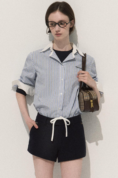 Good Weather Lace Slim Waist Long Sleeve T-Shirt