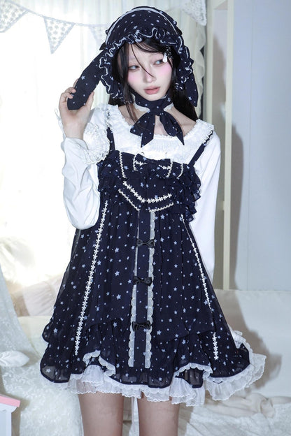 Star Dot Chiffon Sundress