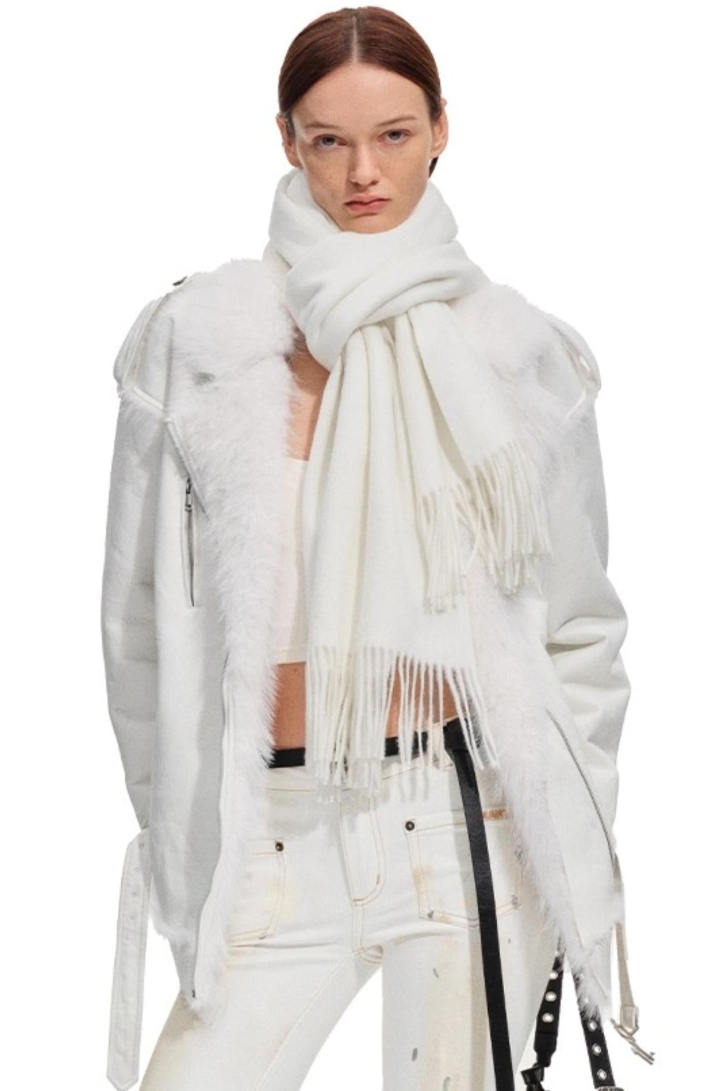 Classic Fringe Wool Shawl