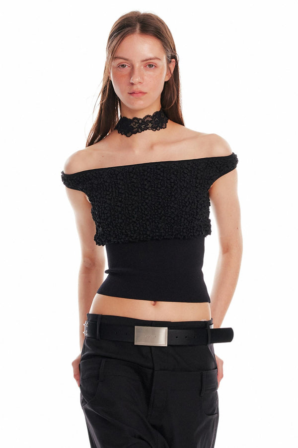 Chic One-Shoulder Silk Blouse