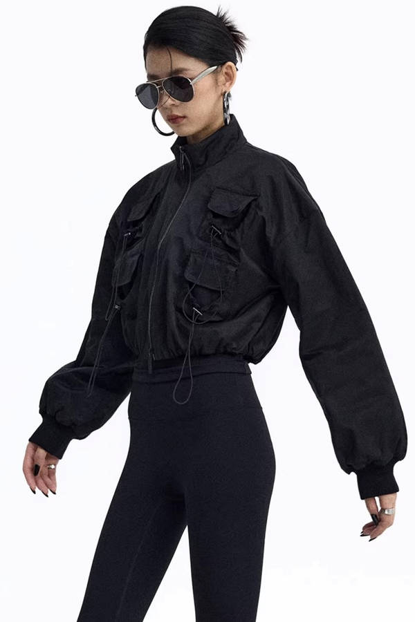 Solid Color Flight Jacket
