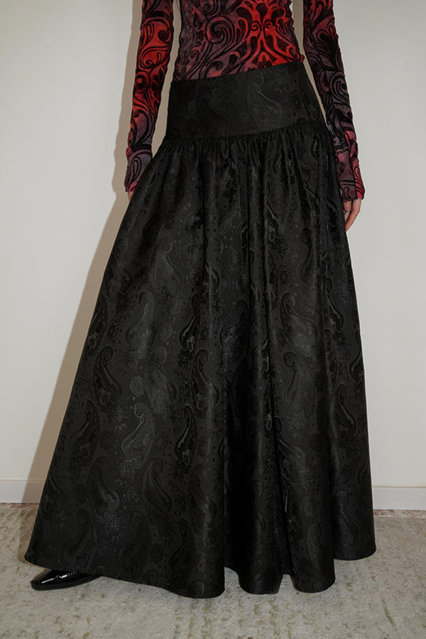 Black Elegance Vest & Skirt Set-Up