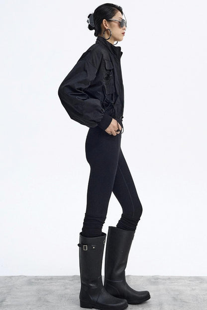 Pig Nose Multi-Pocket Flight Jacket