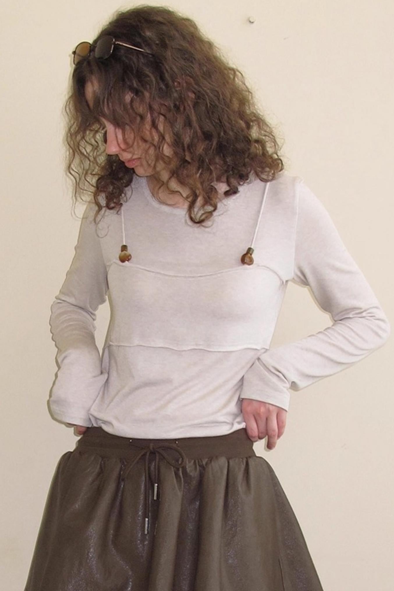 Cashmere Fake Two Piece T-Shirt