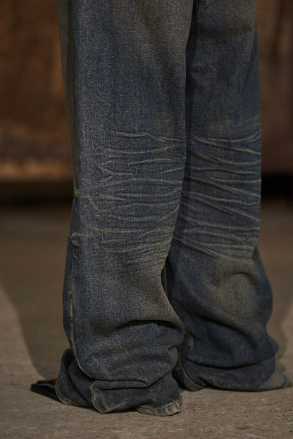 Yellow Distressed Jeans