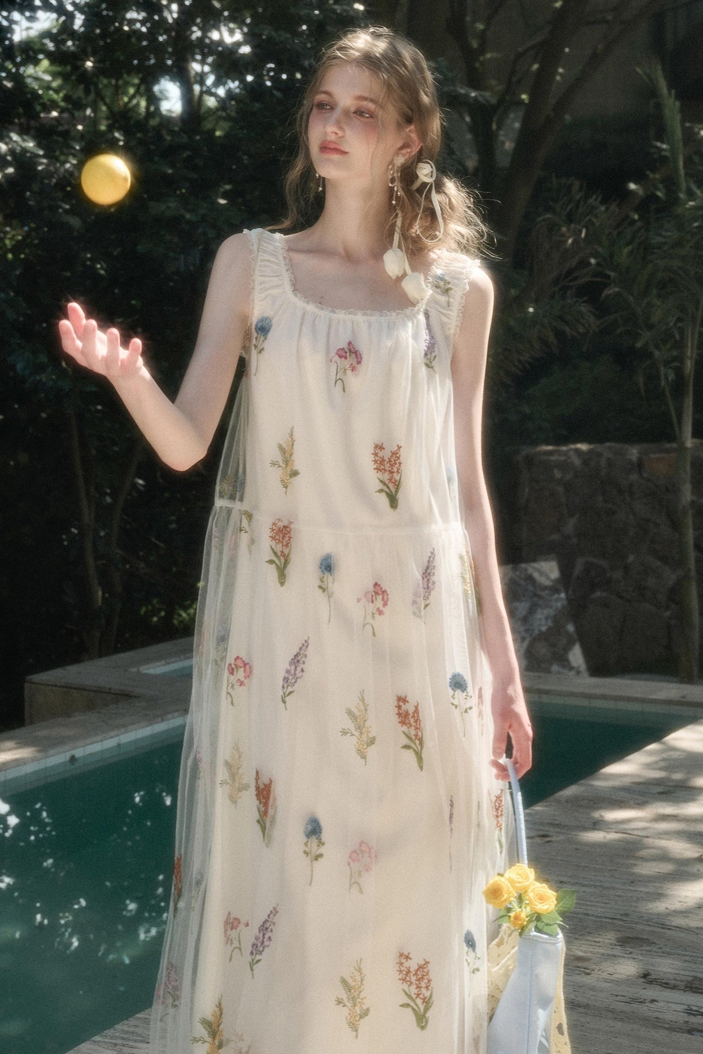 Double Layer Halter Dress